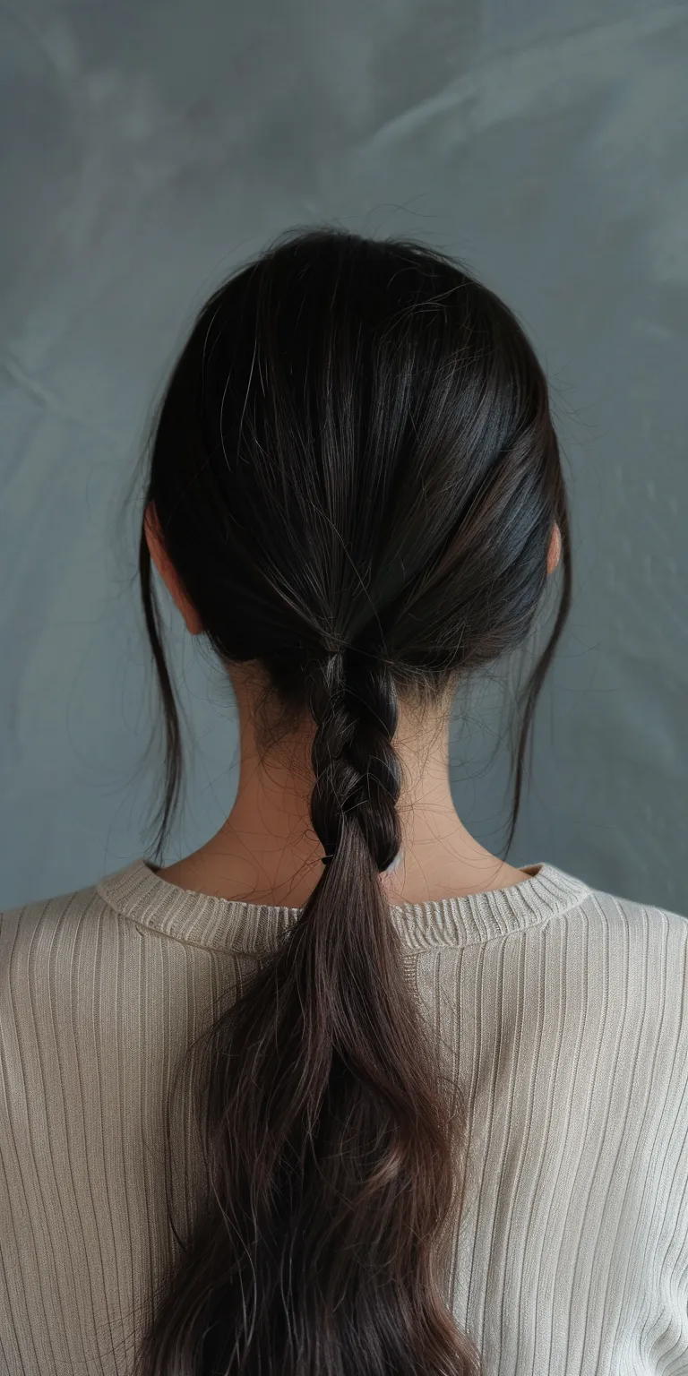 korean hair styles French braid, Braid, twist, Japanese women's hairstyles, Waterfall braids