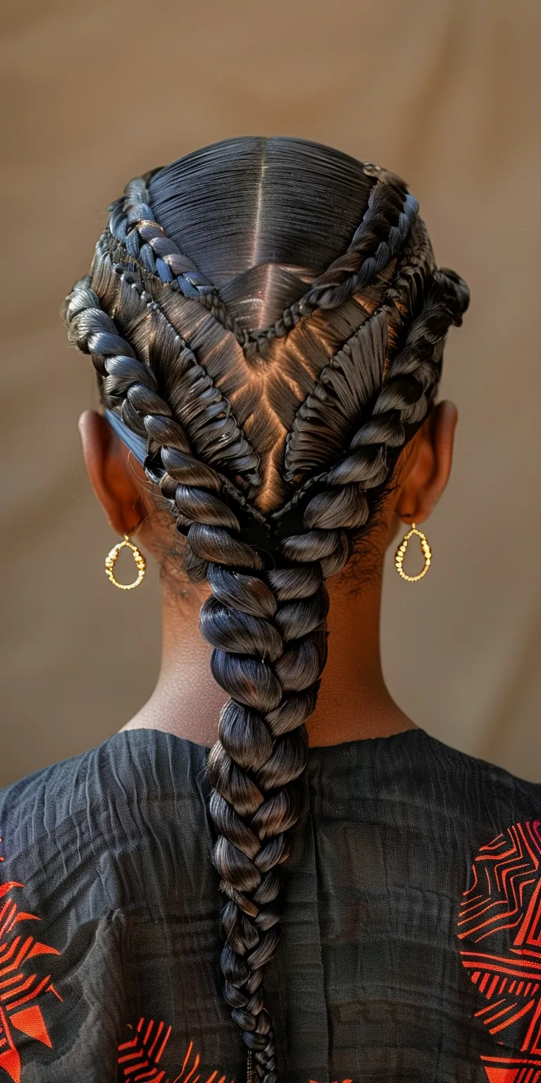 latest hair styles for ladies Waterfall braids, French twist, Hair twists, Boho braid