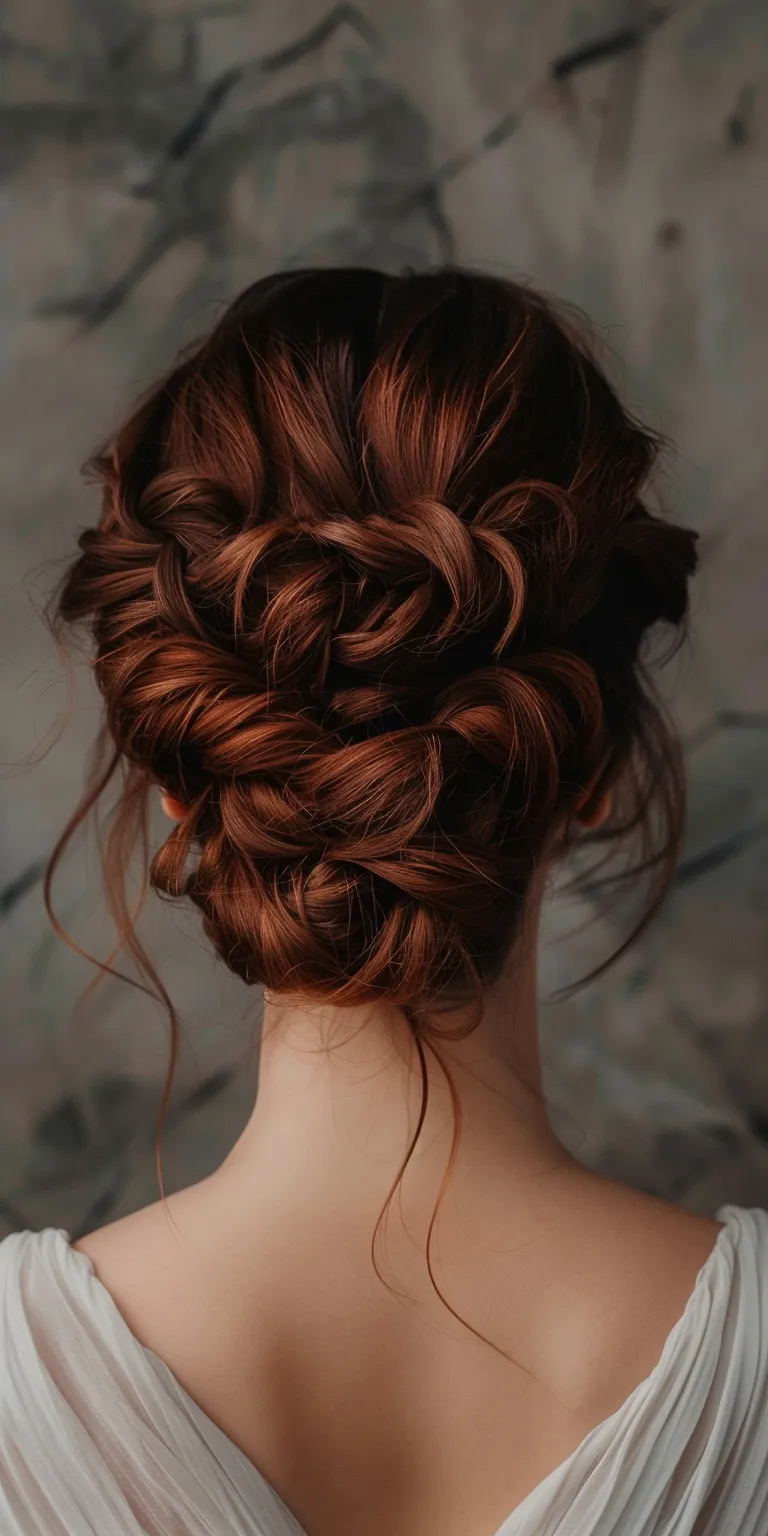 types of hairstyle Updo, Chignon, French braid, Braid, Milkmaid braid