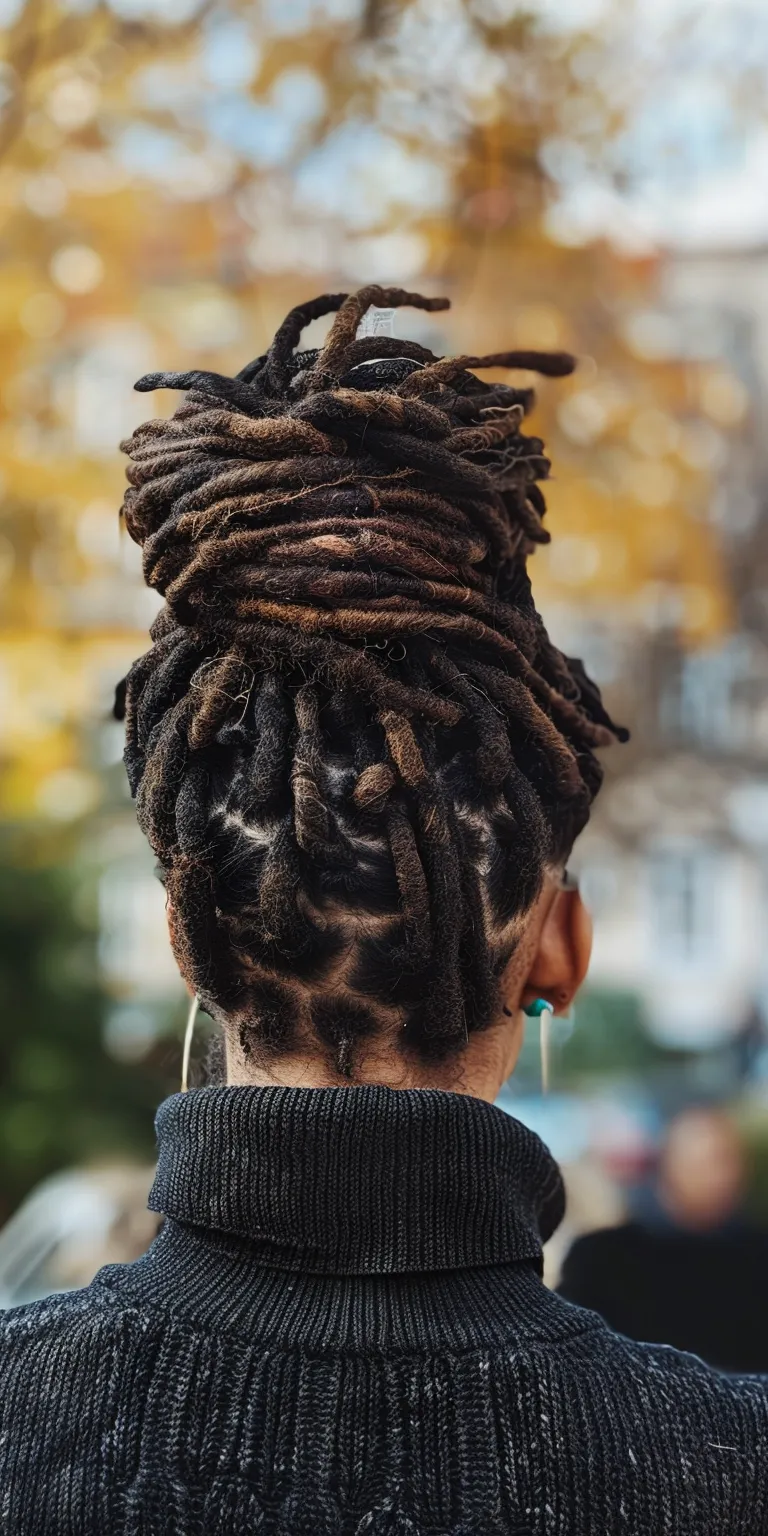 short dreadlocks Hair twists, French twist, Dreadlocks, Stacked bob, Cornrows