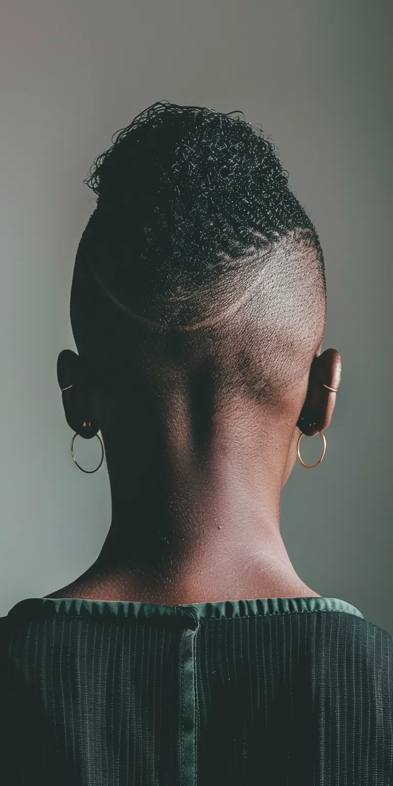 black people haircuts Asymmetric cut, Short brush Mohawk, Pompadour, Finger wave