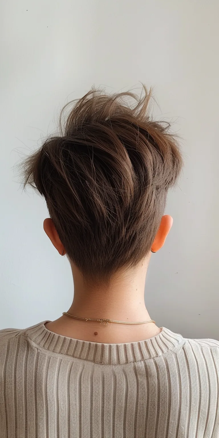 types of haircuts Asymmetric cut, Short brush Pompadour, Updo, Pixie cut