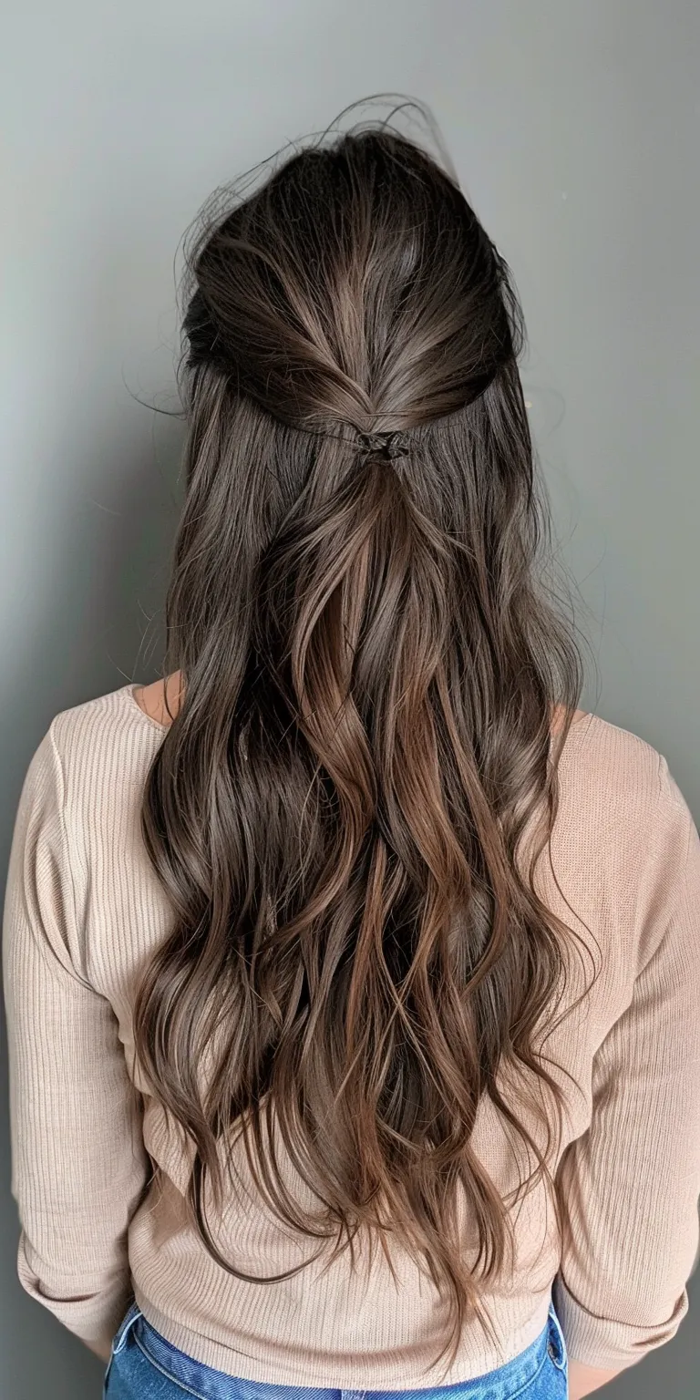 cute hairstyles with bangs Waterfall braids, French braid, Layered hair, Boho Braid