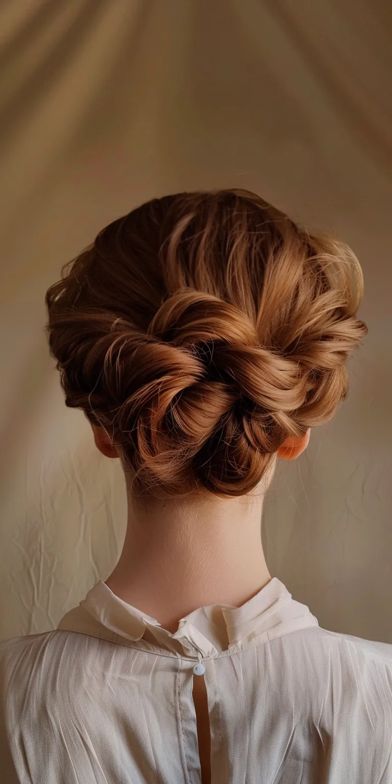 cute updo hairstyles Updo, Chignon, Milkmaid braid, French twist, Ballerina bun