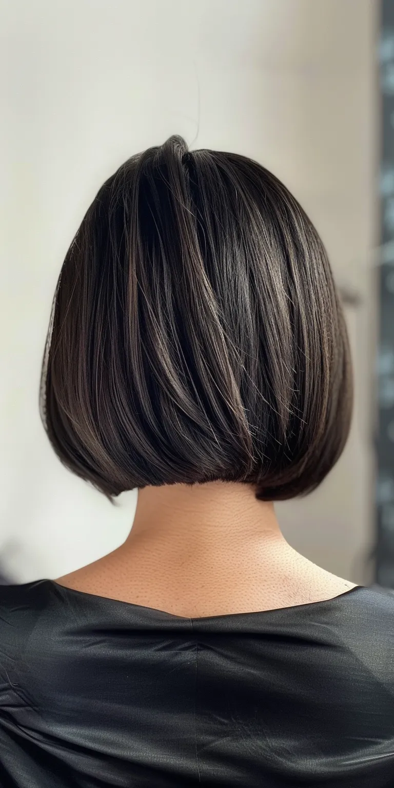 inverted bob hairstyles Asymmetric cut, Bob Short brush Stacked bob, Professional cut