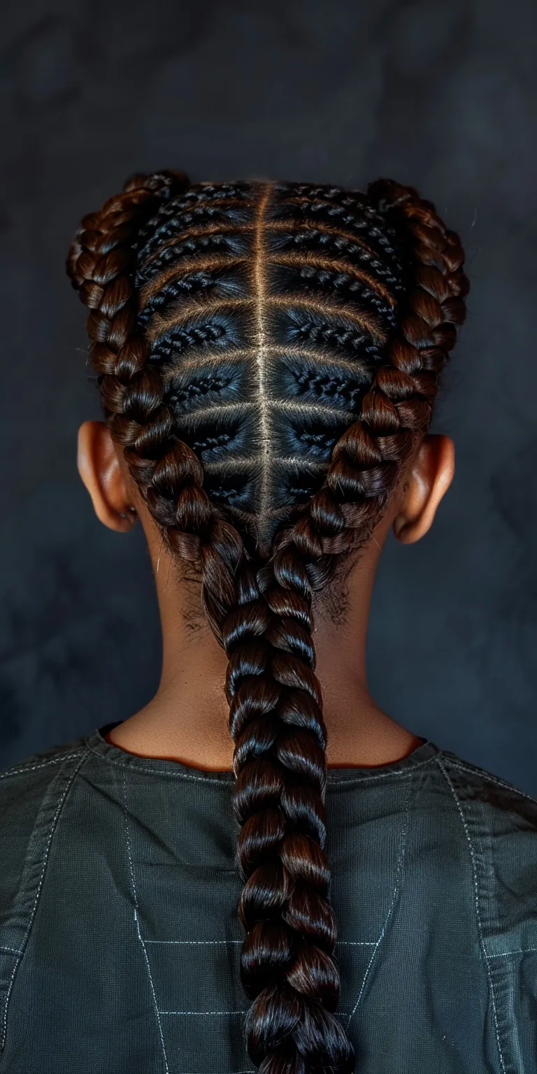 black people hairstyles Hair twists, Cornrows, Waterfall braids, Digital perm, Braid