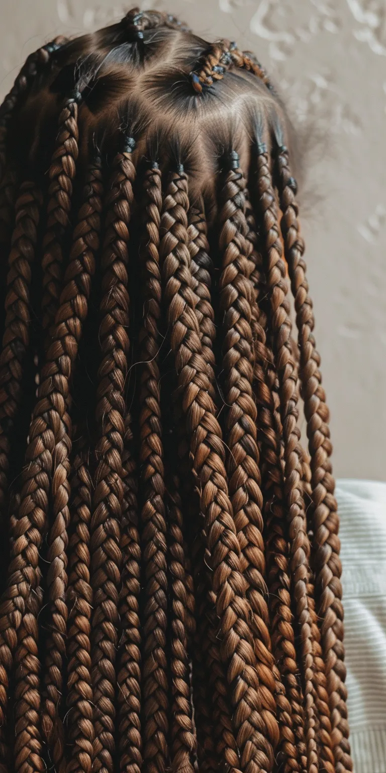 brown box braids Hair twists, Boho braids, Crochet Braid, Ringlets