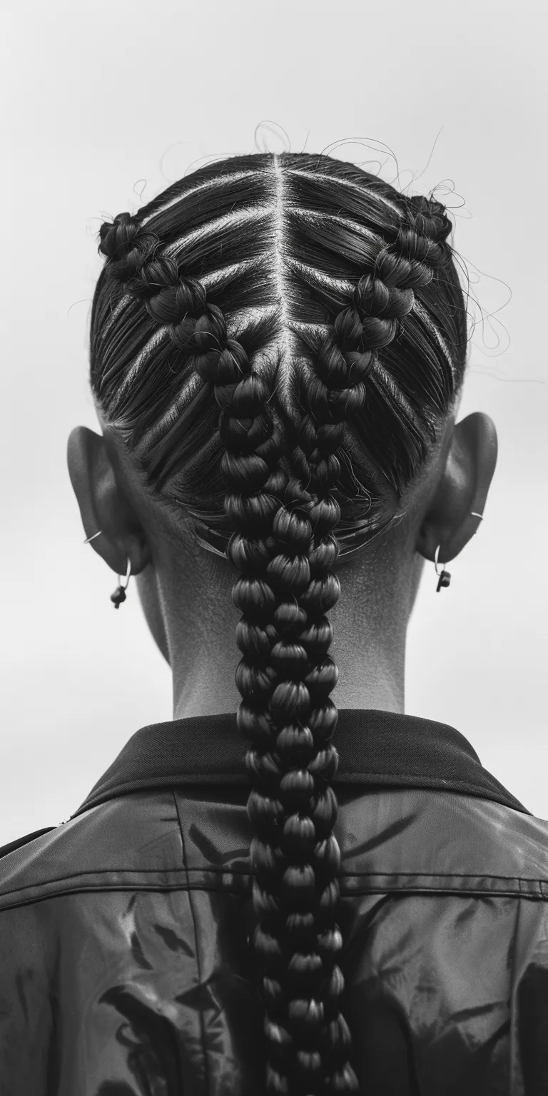 cornrow braids ponytail Hair twists, Cornrows, French twist, Waterfall braids, Braid