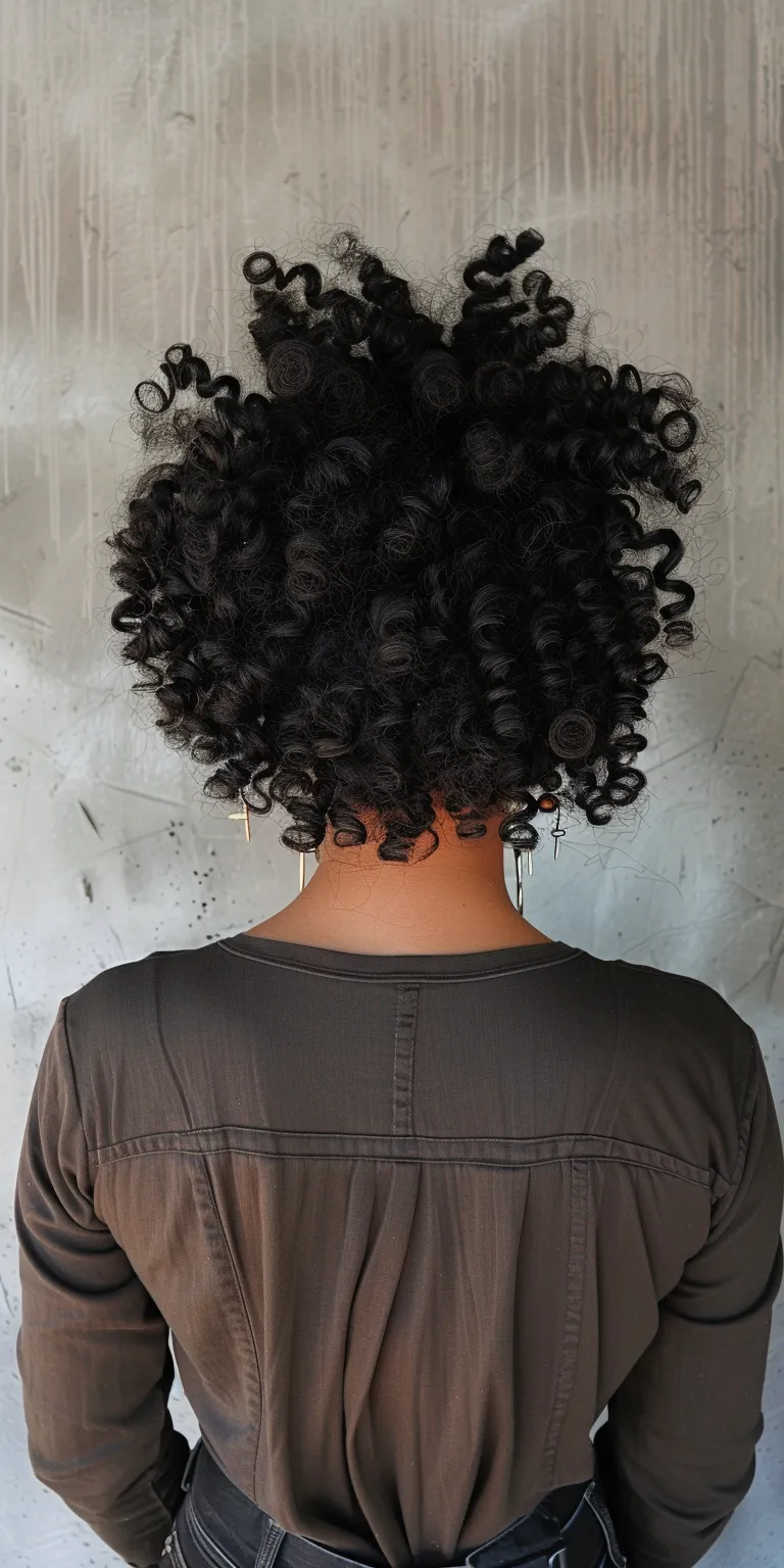 natural curly hairstyles Digital perm, Kinky hair, Ringlets, Asymmetric cut, Afro puffs