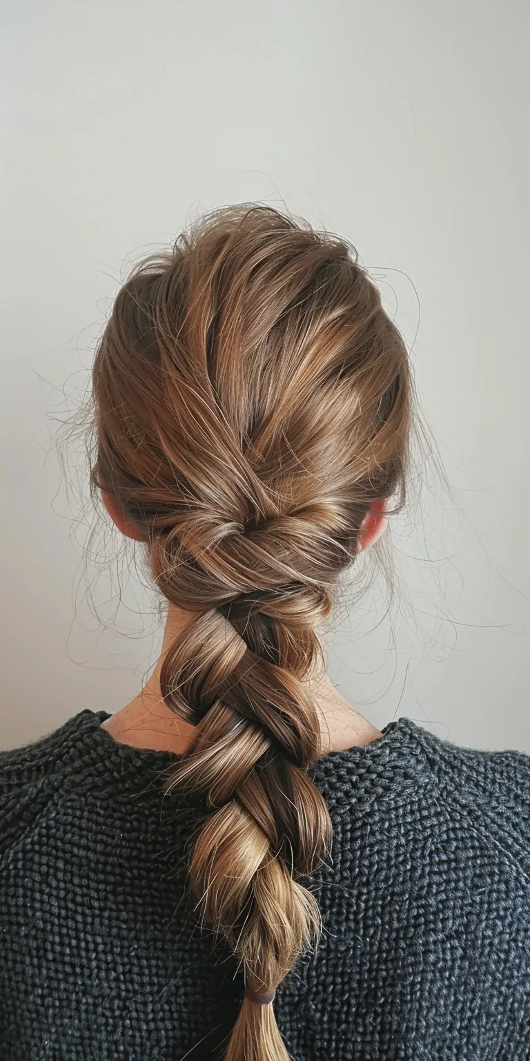 hairstyles for fat faces and double chins French braid, Waterfall braids, twist, Updo, Braid