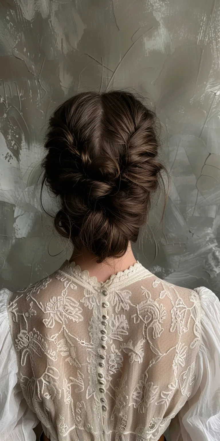 list of hair styles Updo, Milkmaid braid, French twist, Historical Christian hairstyles