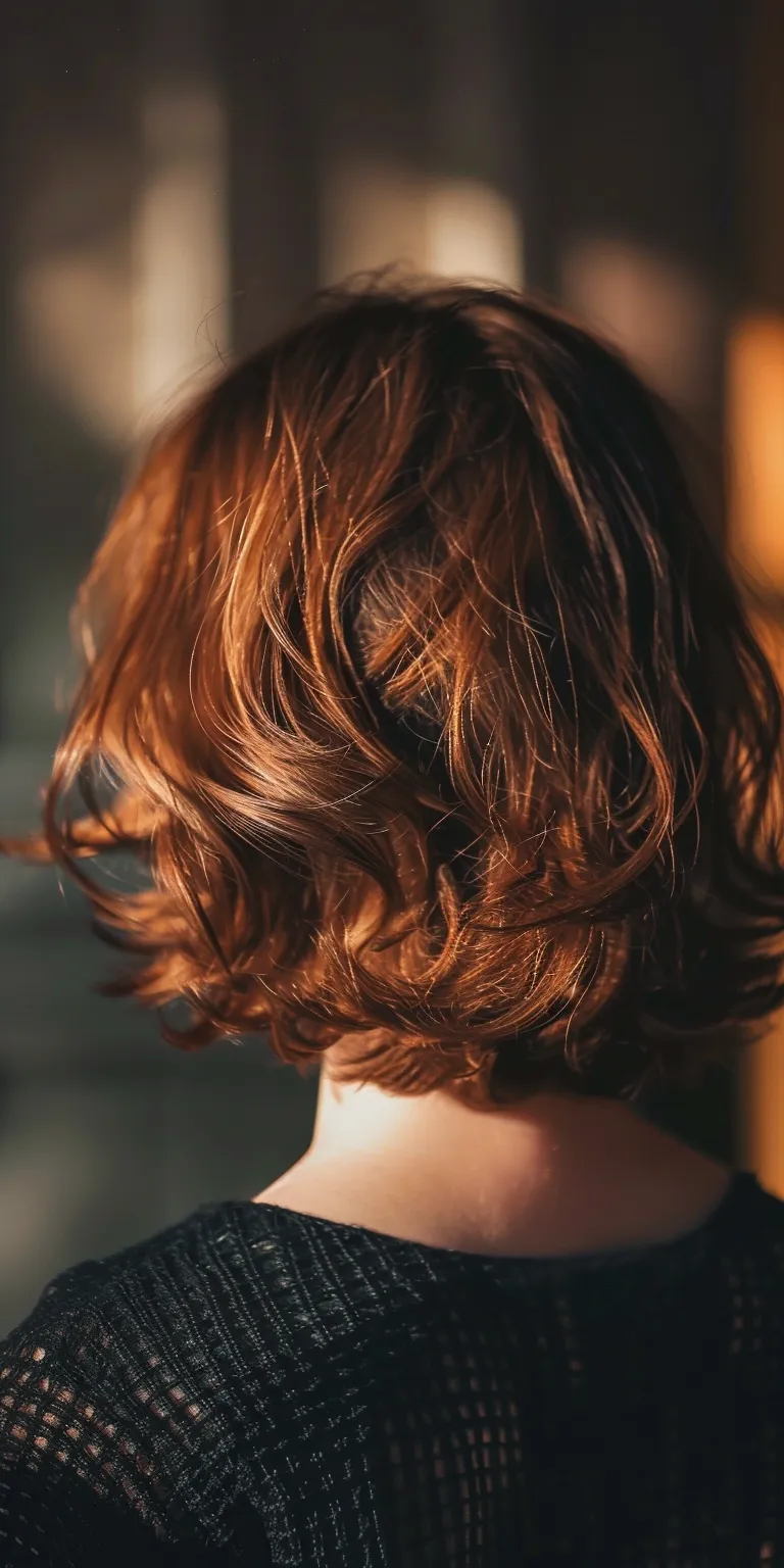 medium short haircuts for women Ringlets, Asymmetric cut, Bob Layered hair, Chignon