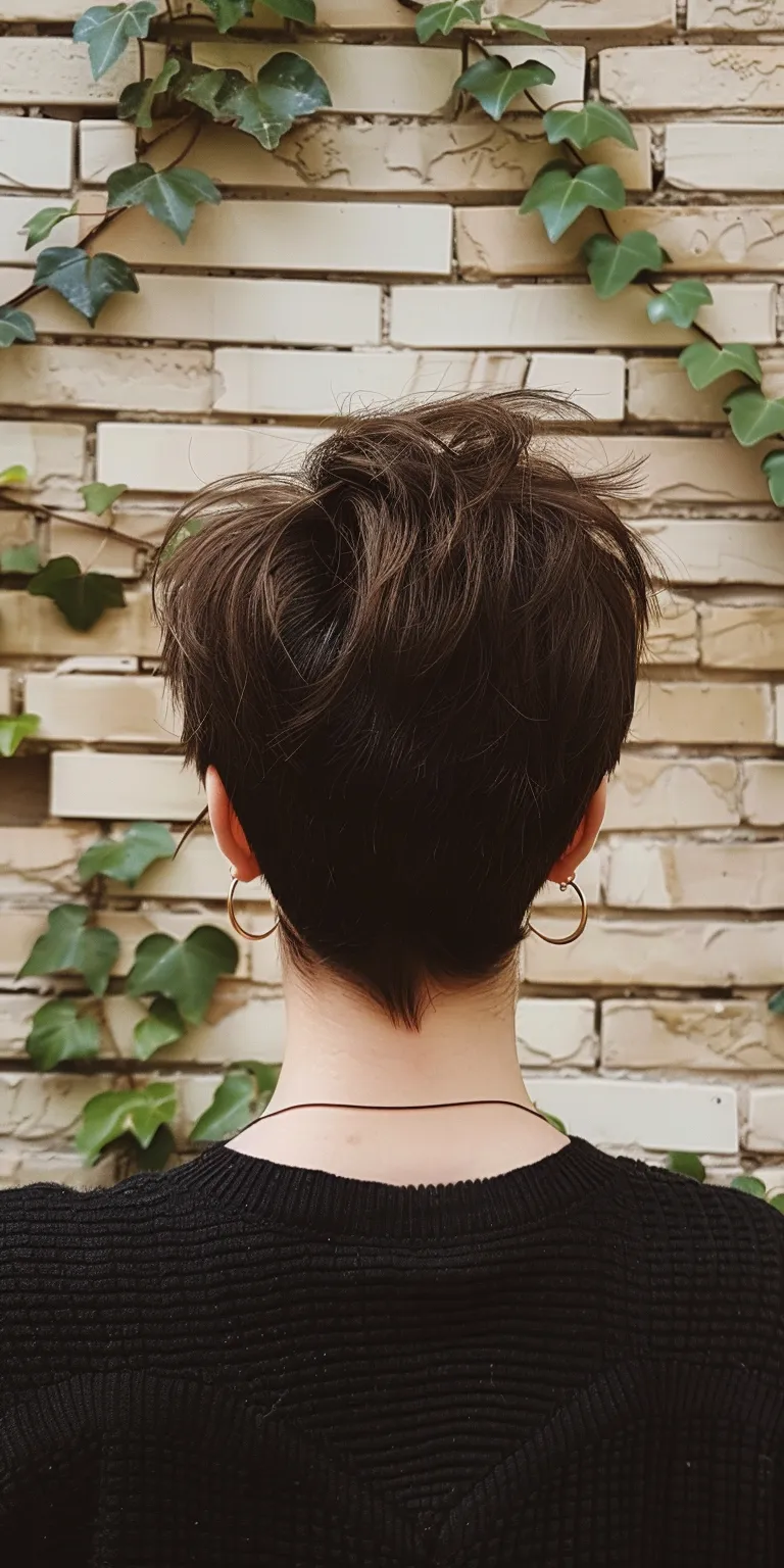 pixie haircuts Asymmetric cut, Pixie Short brush Butterfly haircut, Layered hair