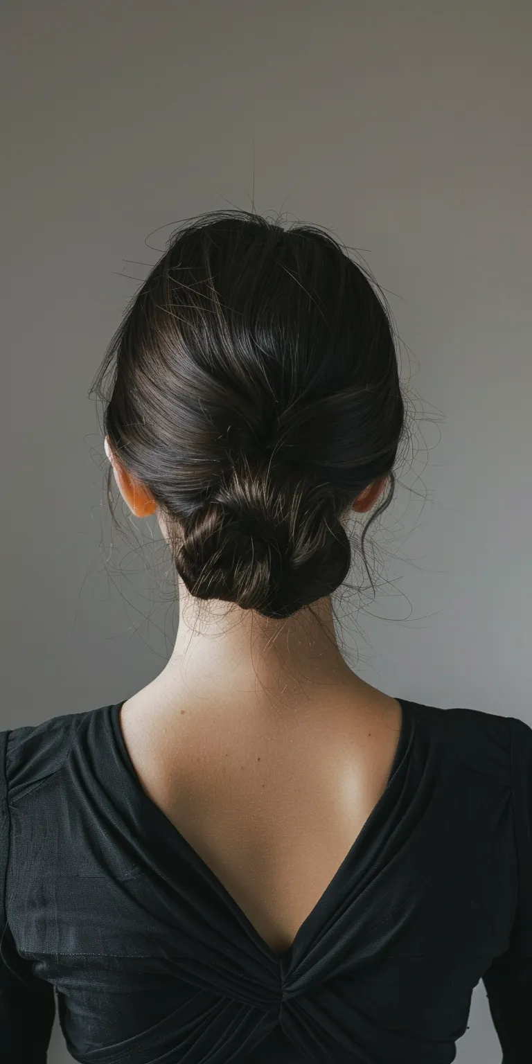 hairstyle remove Chignon, French braid, Milkmaid Updo, twist