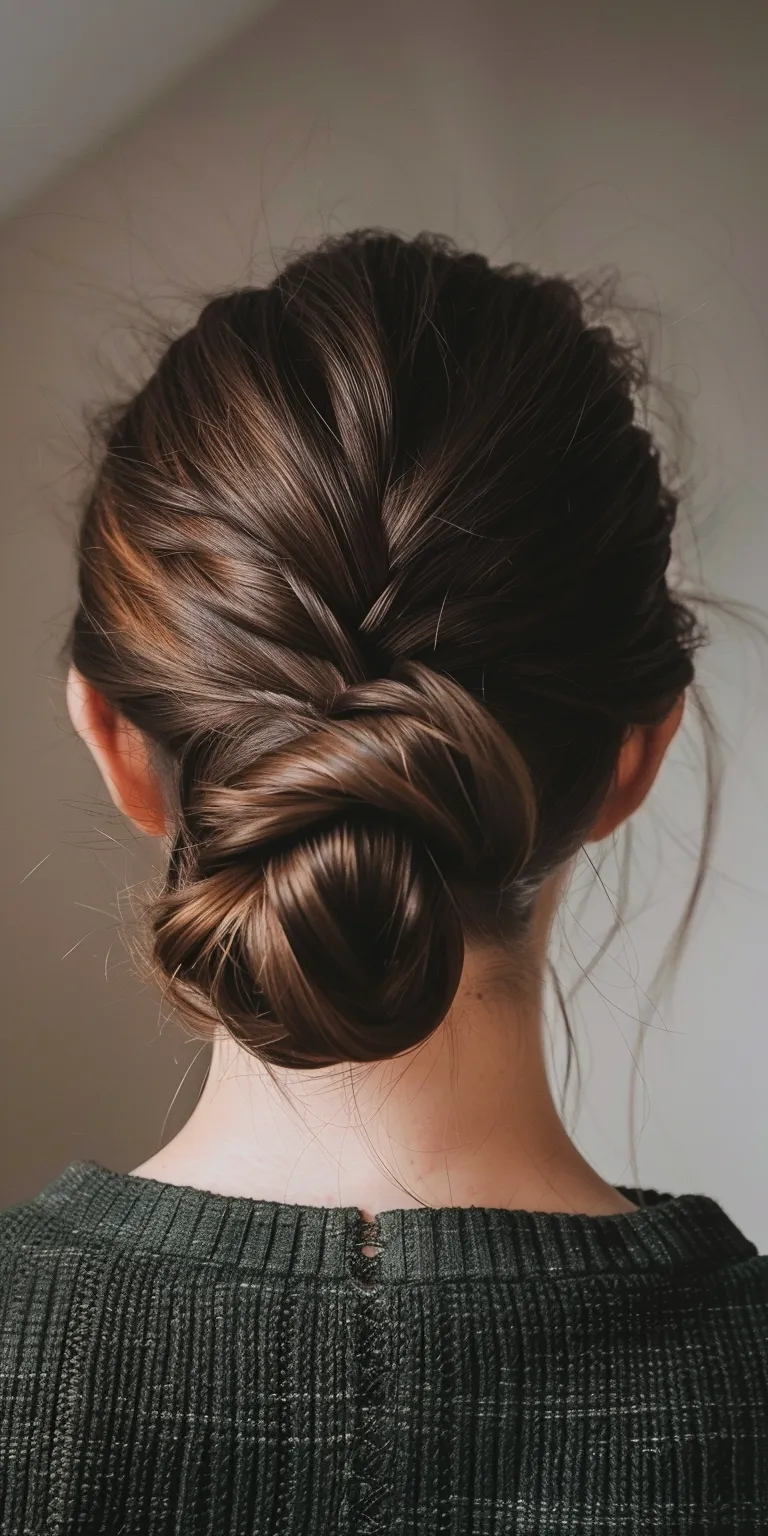 popular hairstyles Chignon, French twist, Updo, braid, Milkmaid braid