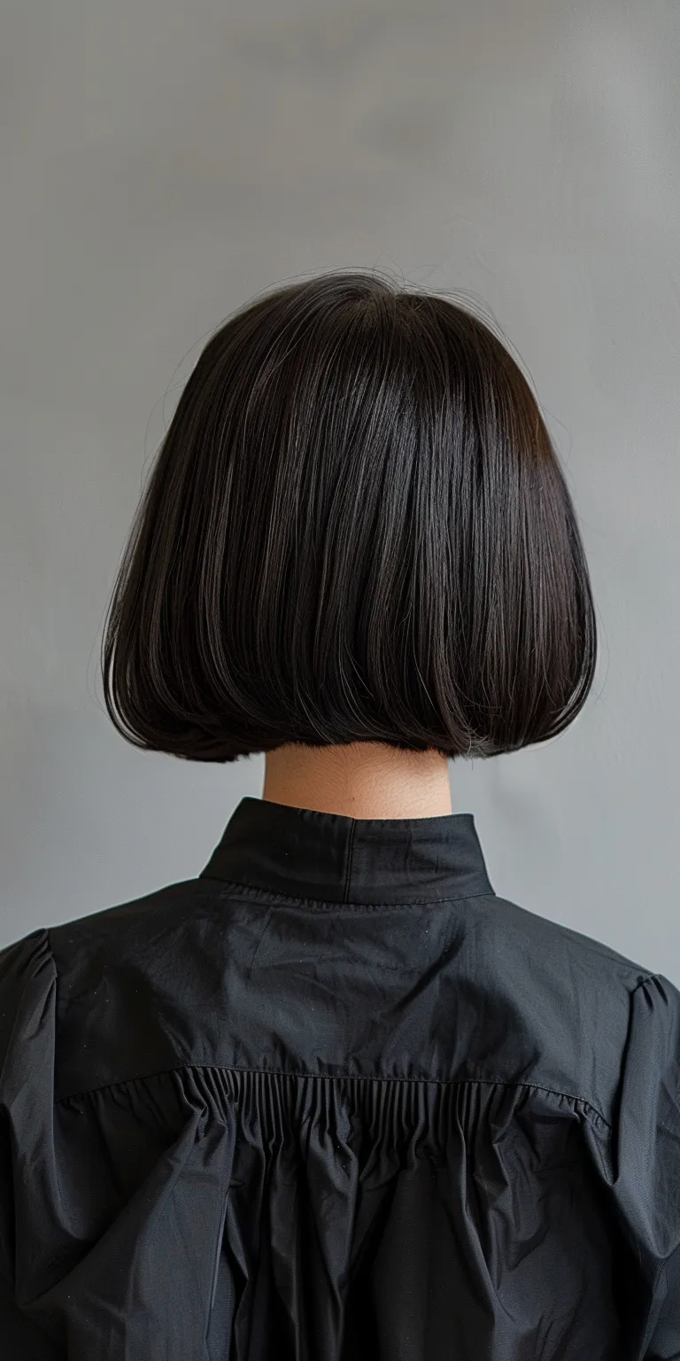 short bob haircuts Asymmetric cut, Bob Japanese women's hairstyles, Short brush Professional cut