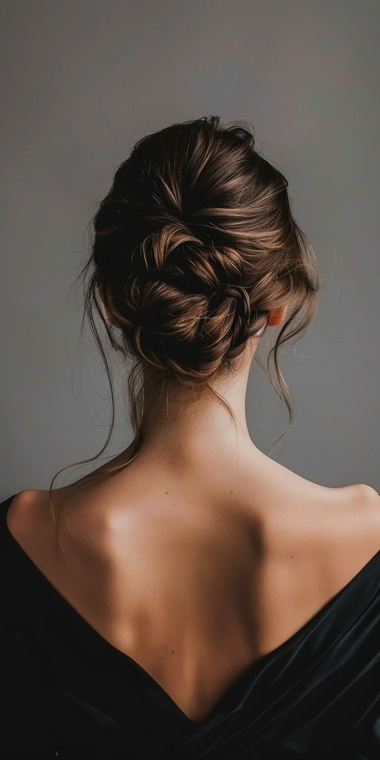 women hair styles Chignon, Updo, Ballerina bun, French twist, Braid