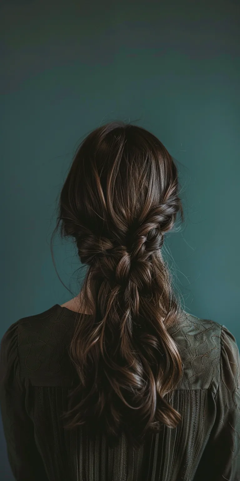 hair styles over 50 French braid, Waterfall braids, Braid, Boho Milkmaid braid