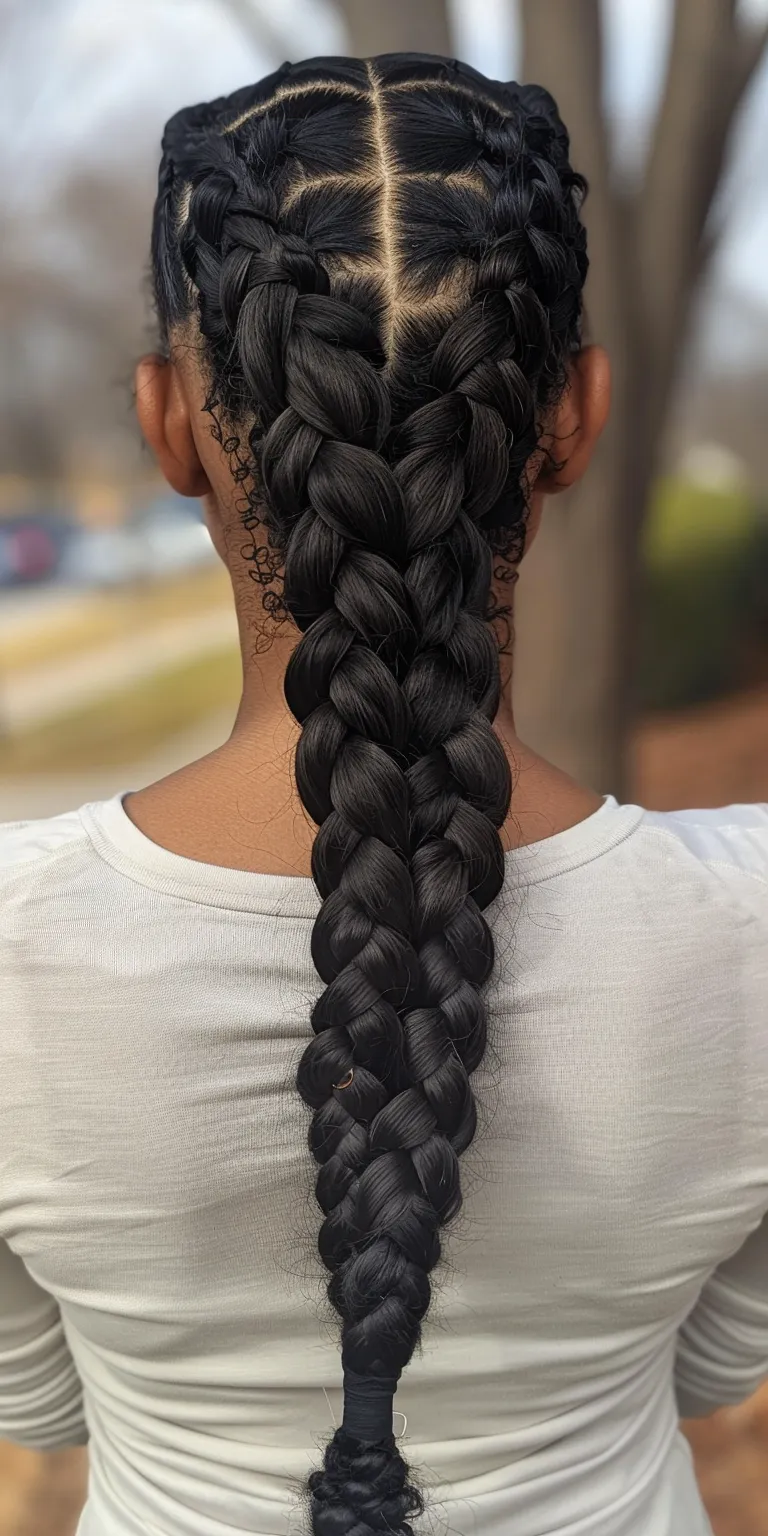 braid ponytail hairstyles Waterfall braids, Braid, French braid, twist, Hair twists