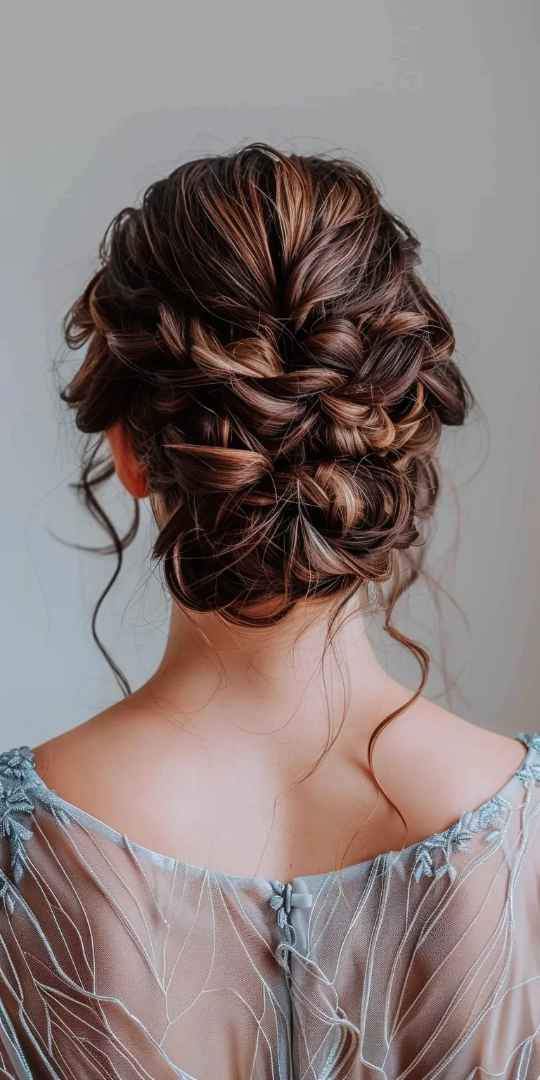 up do hair styles Updo, Waterfall braids, Milkmaid braid, Chignon, French braid