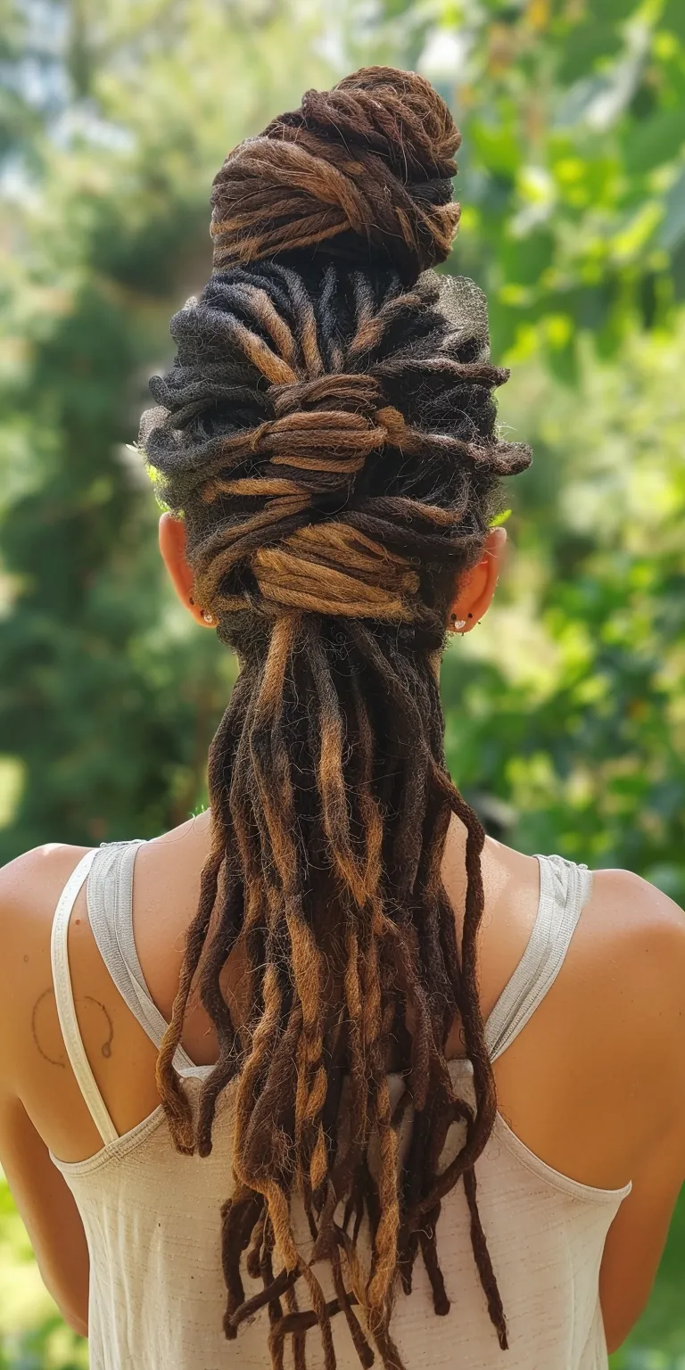 simple dreadlocks hairstyles Hair twists, Dreadlocks, Waterfall braids, Boho French twist