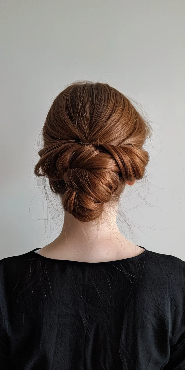 hair styles list Updo, French twist, Ballerina bun, Chignon, Milkmaid braid