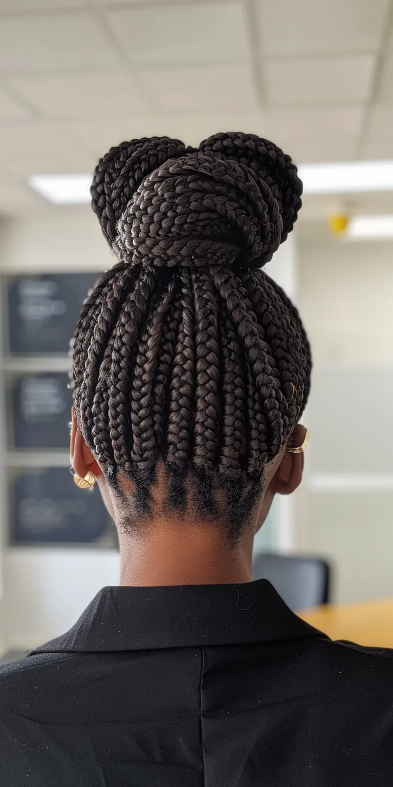 goddess box braids Hair twists, Crochet braids, French twist, Waterfall Afro puffs