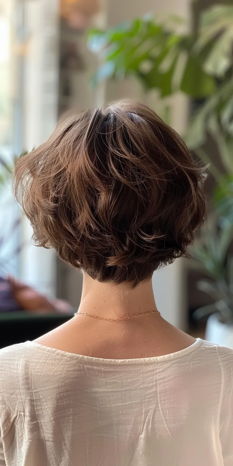 hairstyles for thin hair Digital perm, Updo, Asymmetric cut, Chignon, Short brush cut