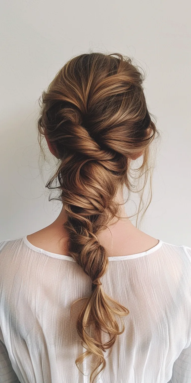 easy hairstyles for long hair Waterfall braids, Updo, Braid, French braid, Boho braids