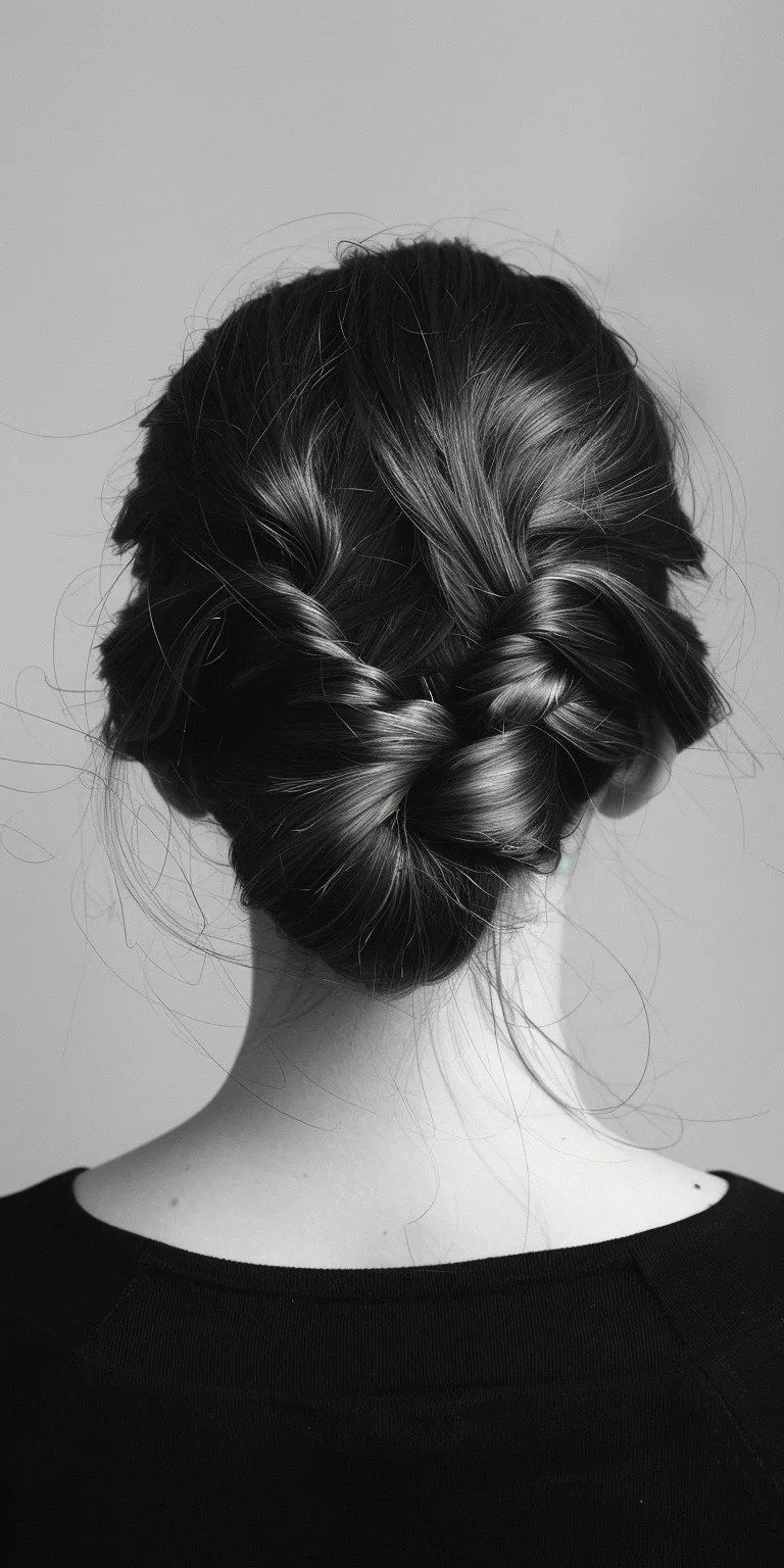 women hair styles Chignon, French braid, Milkmaid Updo, twist