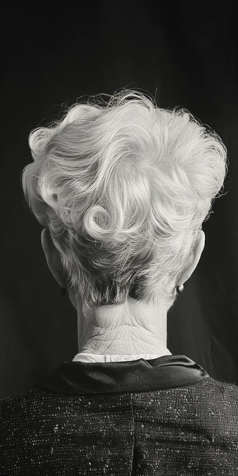 old lady hairstyles Finger wave, Bouffant, Chignon, Updo, Pompadour