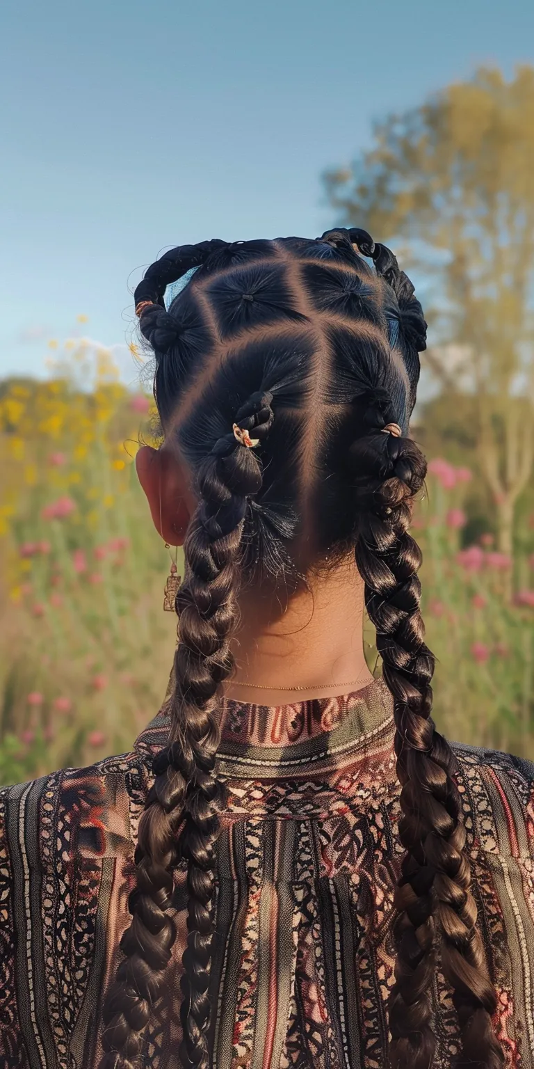 shoulder length knotless braids Boho braids, Milkmaid braid, Cornrows, Historical Christian hairstyles, Hair twists