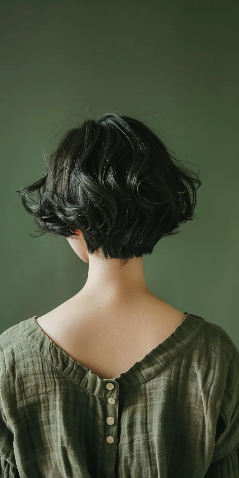 90s hairstyles women Japanese women's hairstyles, Asymmetric cut, Digital perm, Updo, Milkmaid braid