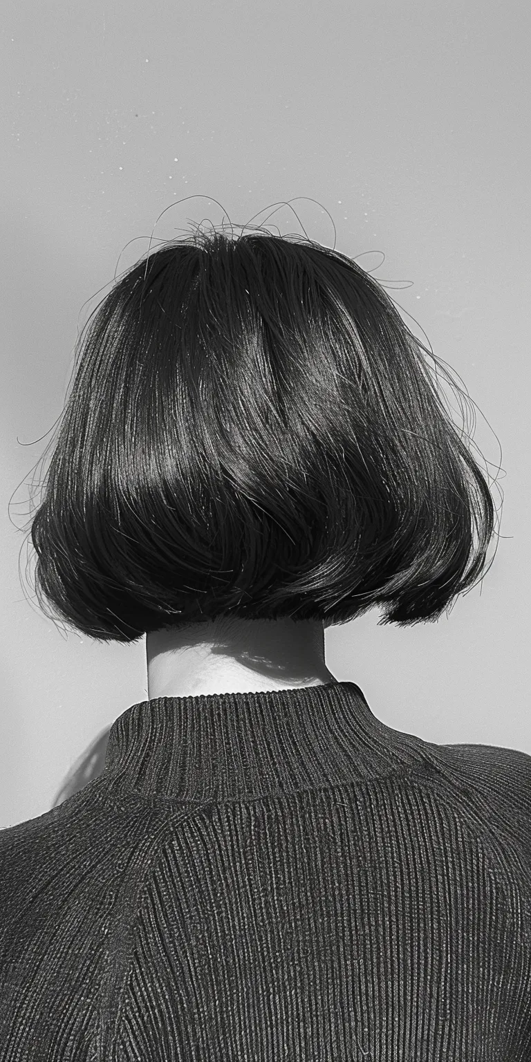 haircuts with bangs Asymmetric cut, Chignon, Bob Pompadour, Short brush cut