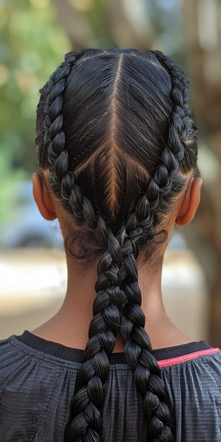 cute braided hairstyles black hair Waterfall braids, French braid, twist, Braid, Boho braids