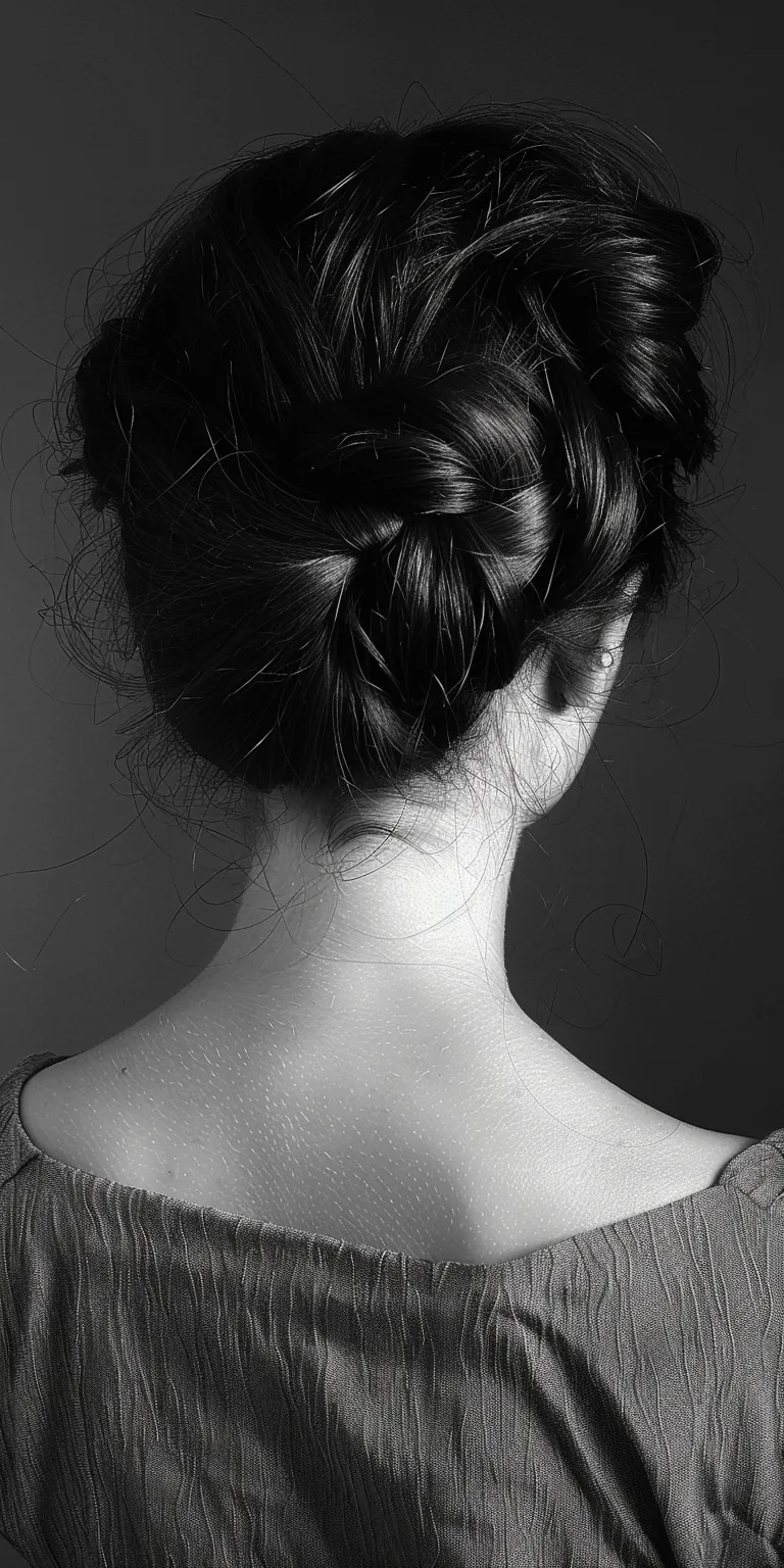 widows peak hairstyles Chignon, Updo, Milkmaid braid, French twist