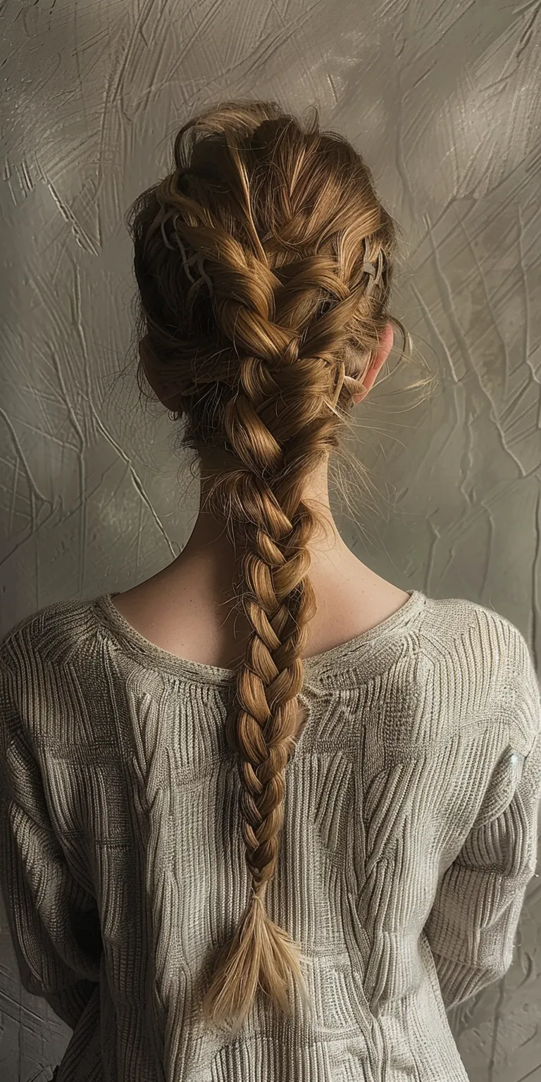 crown braid French braid, Braid, Waterfall braids, Milkmaid Boho braids