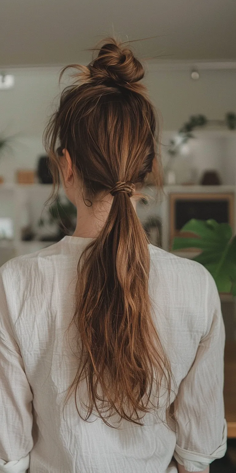 half ponytail Ponytail, Updo, Boho braids, Braid, Milkmaid braid