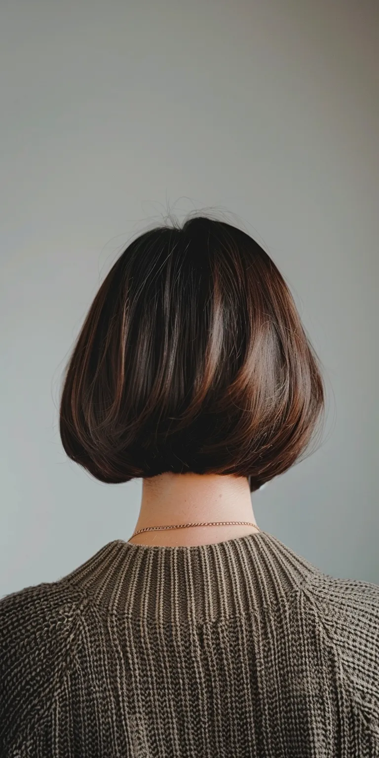 modern haircuts for women Asymmetric cut, Bob Japanese women's hairstyles, Short brush Chignon