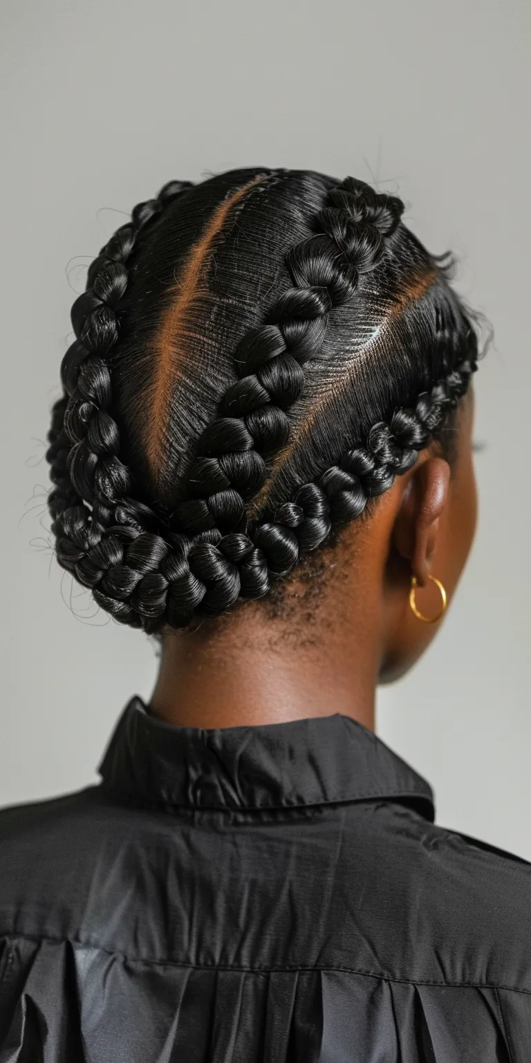 braid hairstyles for women French twist, Finger wave, Hair twists, Waterfall braids, Crochet braids