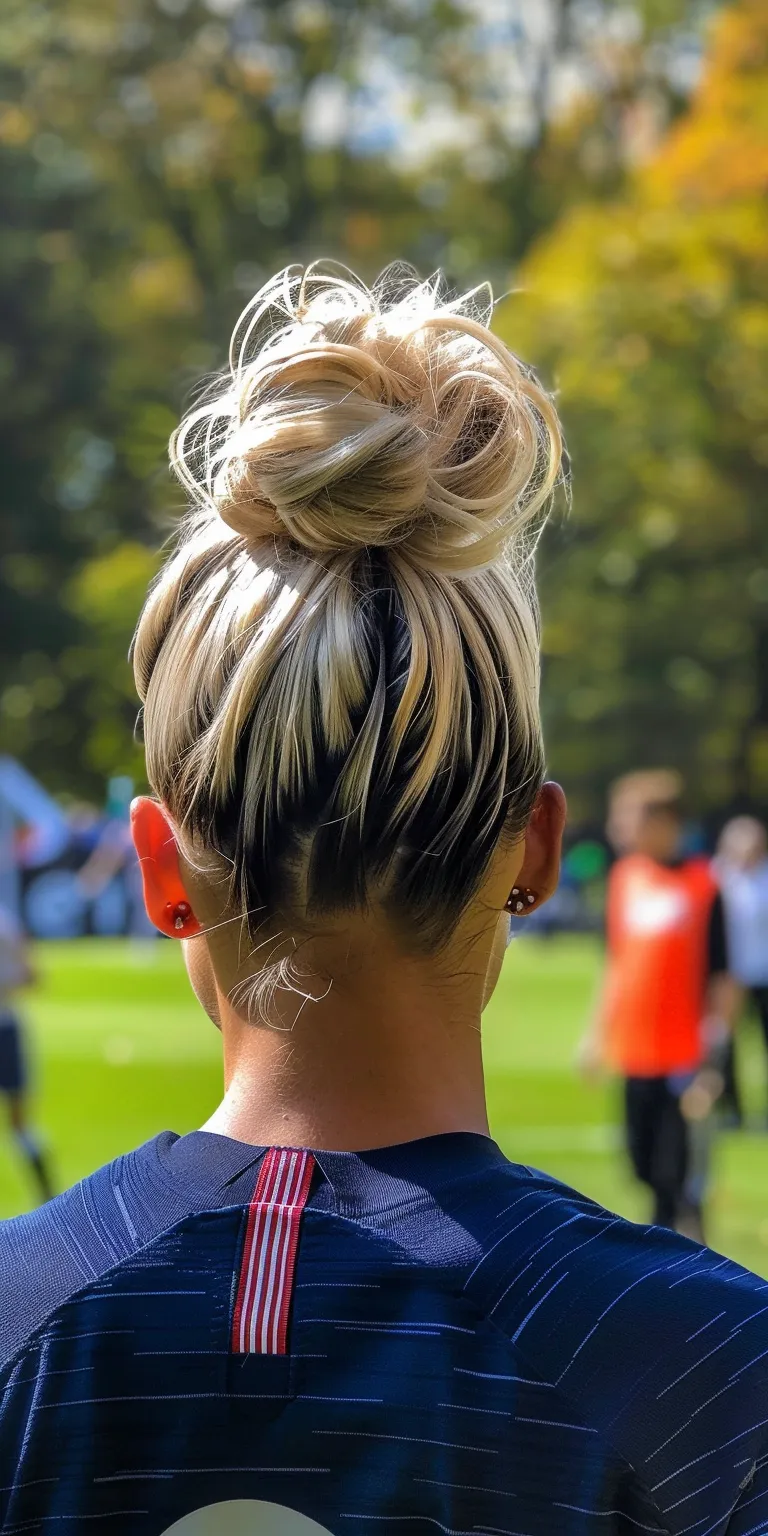 neymar hairstyle French twist, Ballerina bun, Updo, Chignon, Mohawk