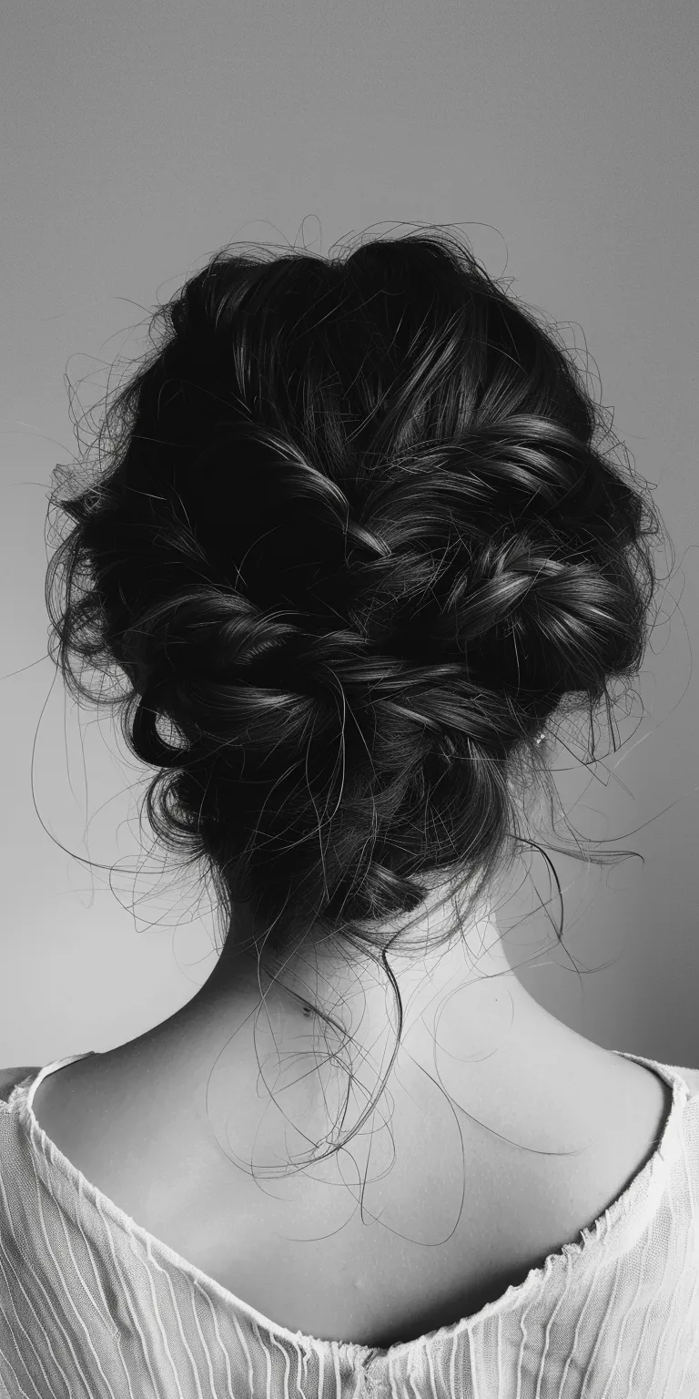 hair styles list Chignon, Updo, Milkmaid braid, French twist, braid