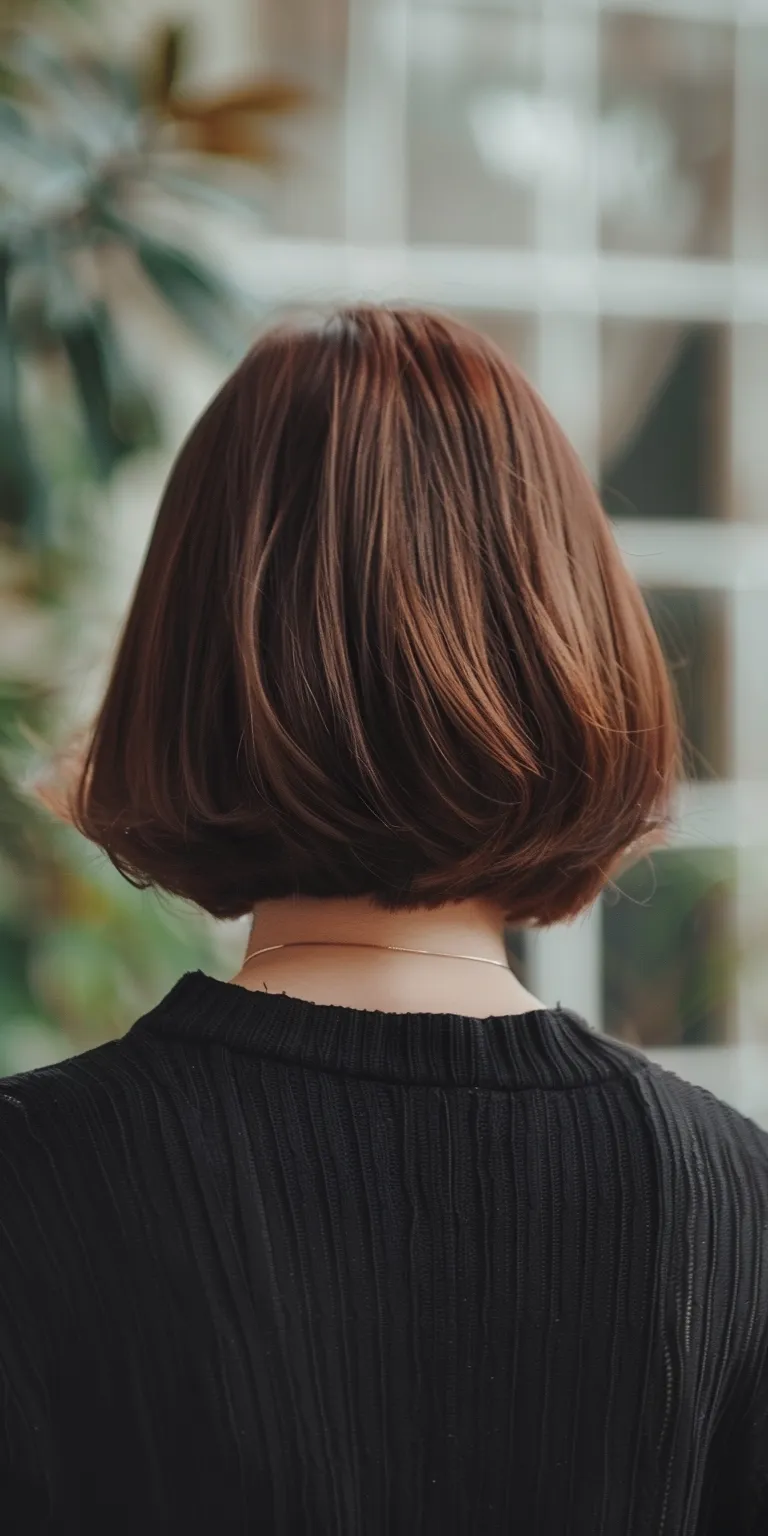 short bobs Asymmetric cut, Bob Short brush Butterfly haircut, Professional cut