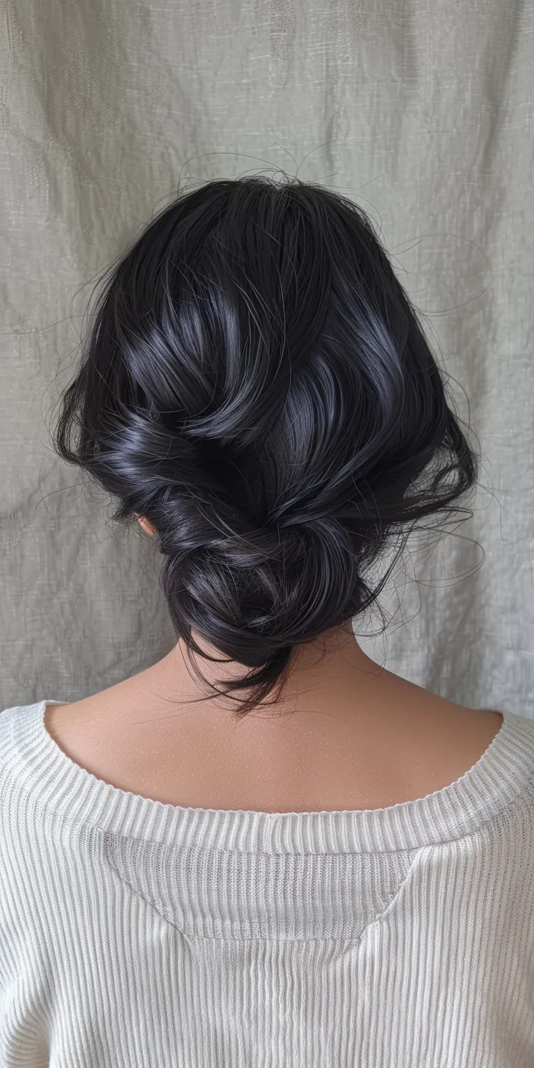 asian hair styles Chignon, Updo, French twist, Waterfall braids, Milkmaid braid