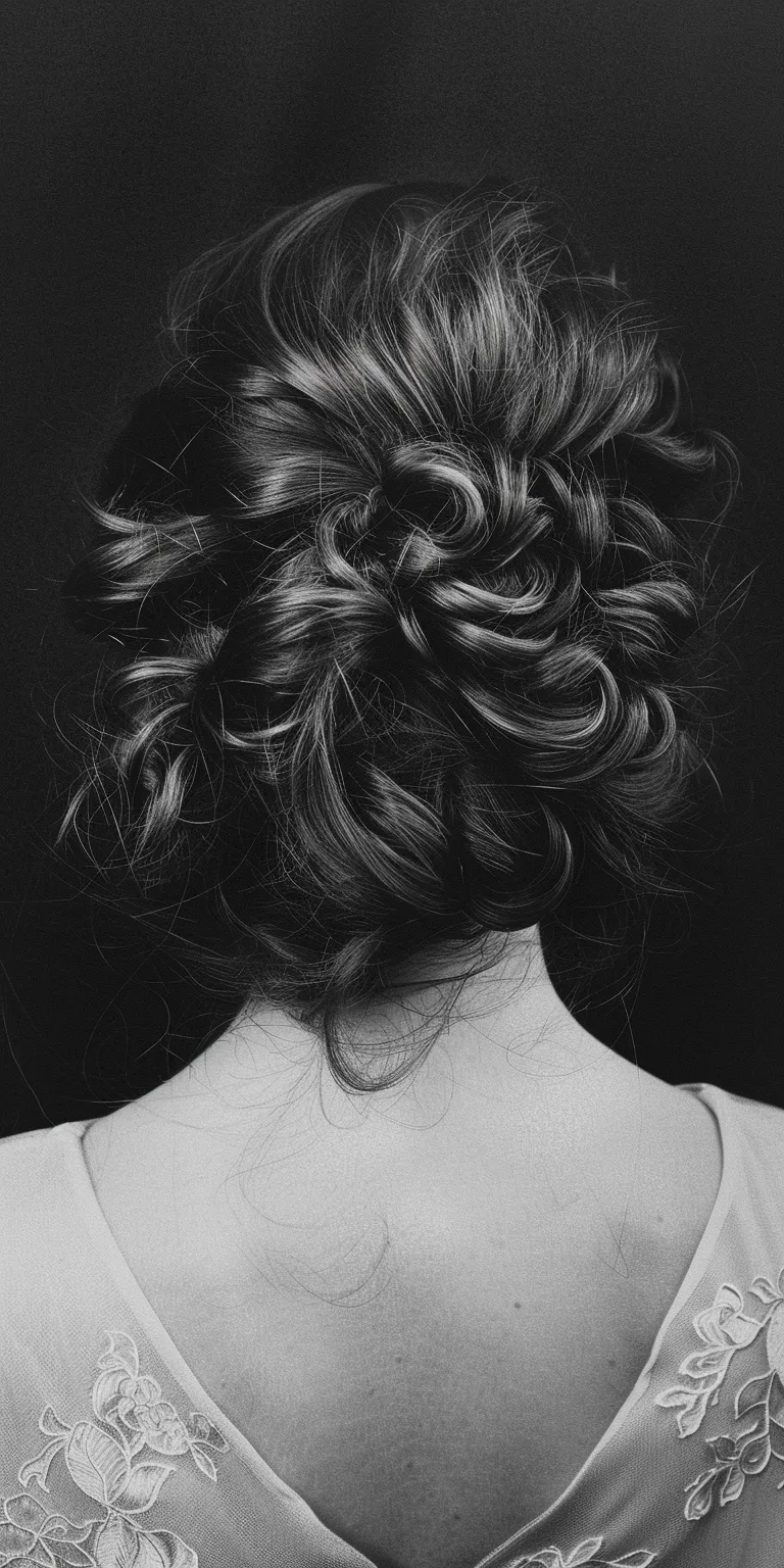 hair styling tools Chignon, Updo, Milkmaid braid, Ringlets, French braid