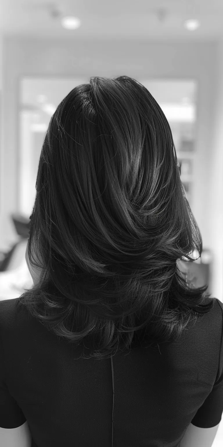 layered hair styles Layered hair, Asymmetric cut, Ringlets, Bob Chignon