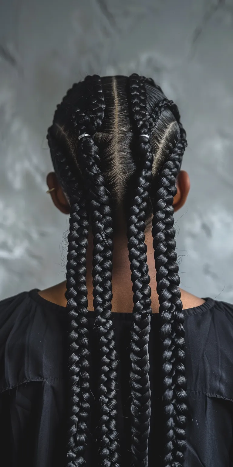 box braids women Hair twists, Waterfall braids, Crochet Cornrows, French twist