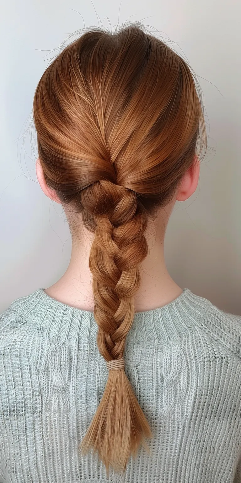 easy ponytail hairstyles French braid, Waterfall braids, Braid, twist, Milkmaid braid