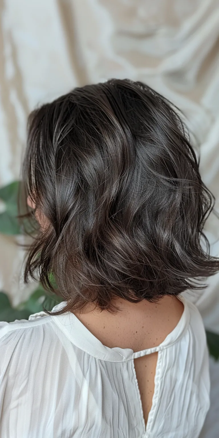 types of haircuts Asymmetric cut, Layered hair, Digital perm, Short brush Bob cut