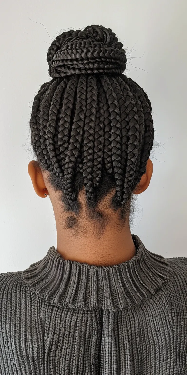 micro box braids Crochet braids, Hair twists, French twist, Waterfall Digital perm